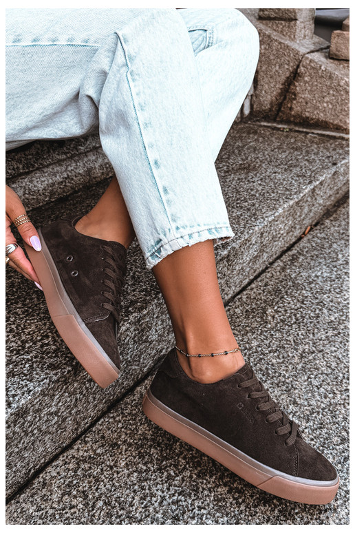 Sneakers da donna Big Star UU274243 colore cioccolato