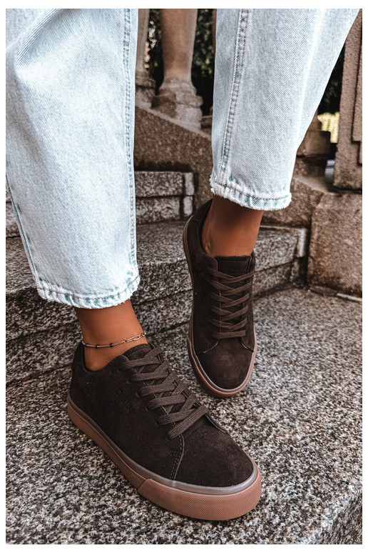 Sneakers da donna Big Star UU274243 colore cioccolato