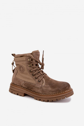 Stivali in suede sabbia per uomo Big Star UU174253