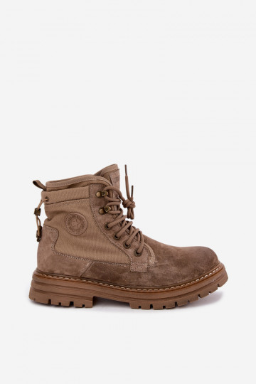 Stivali in suede sabbia per uomo Big Star UU174253 2