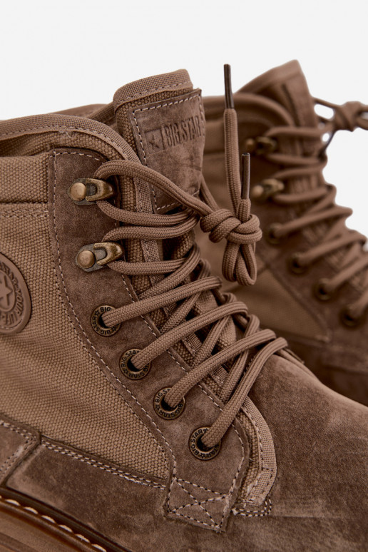 Stivali in suede sabbia per uomo Big Star UU174253
