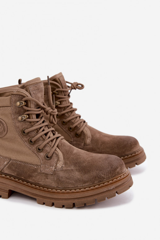Stivali in suede sabbia per uomo Big Star UU174253