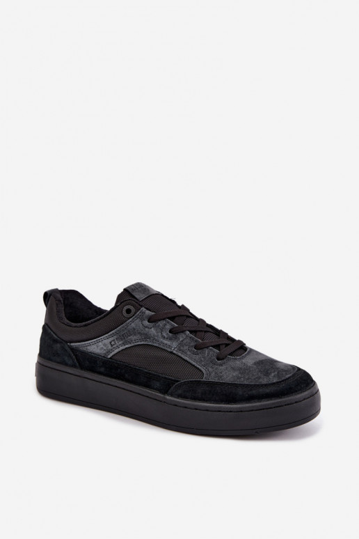 Sneakers in suede neri isolati per uomo Big Star UU174118
