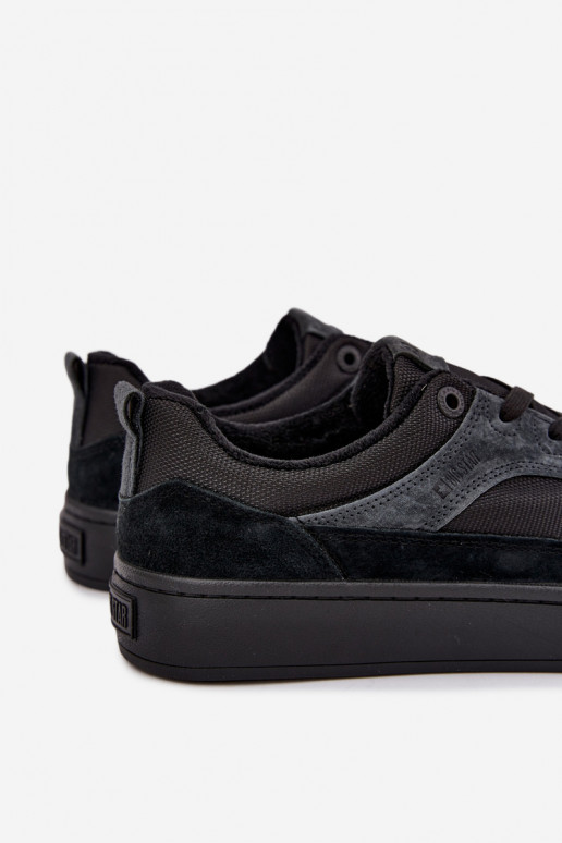 Sneakers in suede neri isolati per uomo Big Star UU174118