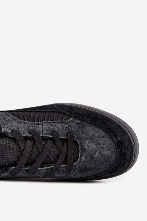 Sneakers in suede neri isolati per uomo Big Star UU174118