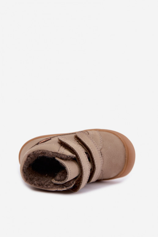 Stivali in pelle per bambini Froddo G2110138-4 color sabbia