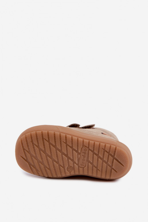 Stivali in pelle per bambini Froddo G2110138-4 color sabbia
