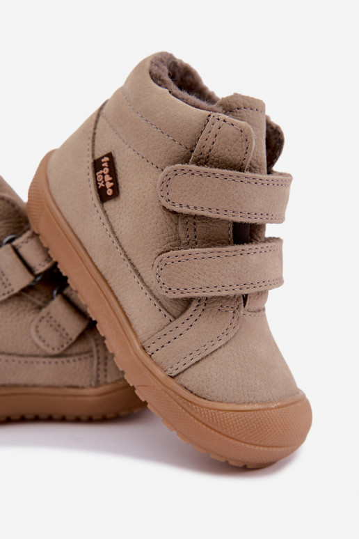 Stivali in pelle per bambini Froddo G2110138-4 color sabbia