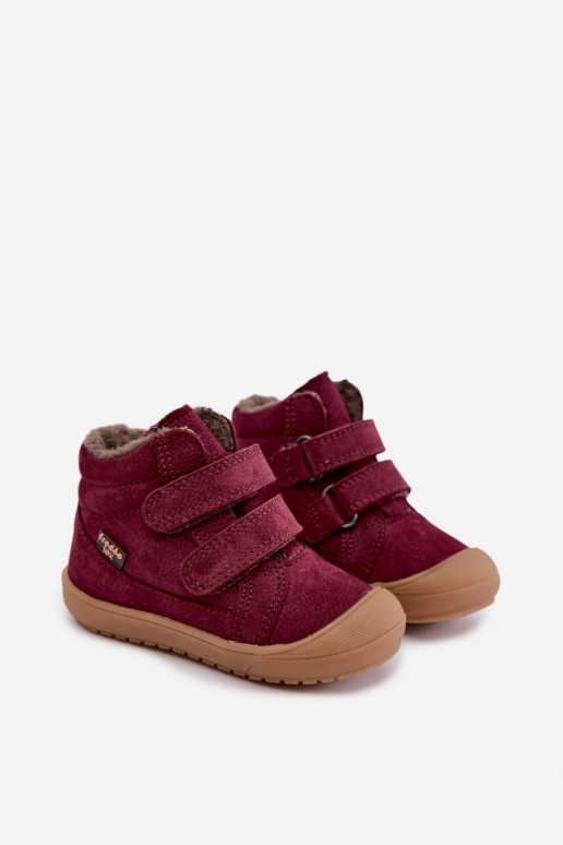 Stivali in pelle per bambini Froddo G2110138-12 color borgogna