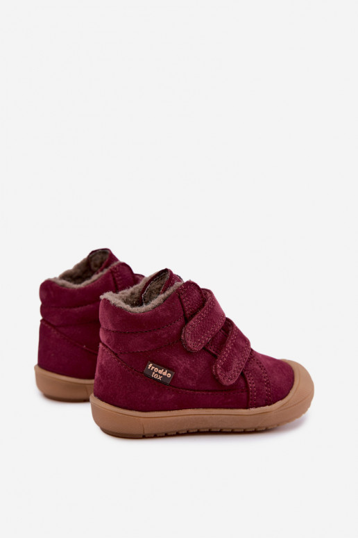 Stivali in pelle per bambini Froddo G2110138-12 color borgogna