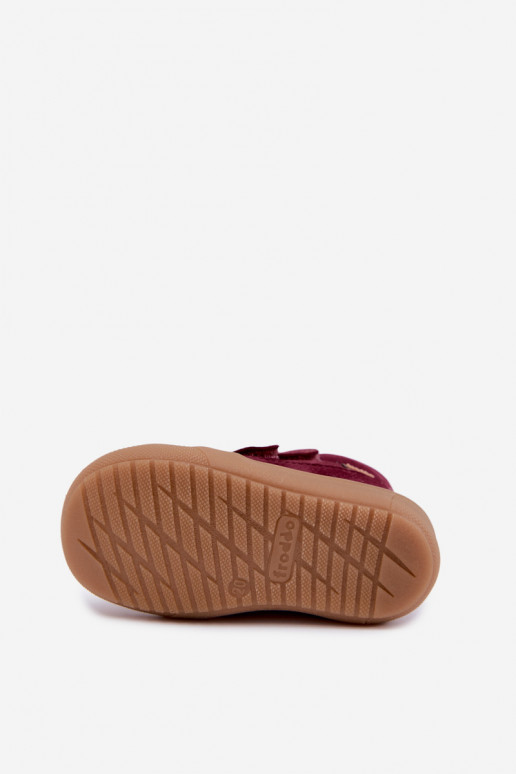 Stivali in pelle per bambini Froddo G2110138-12 color borgogna