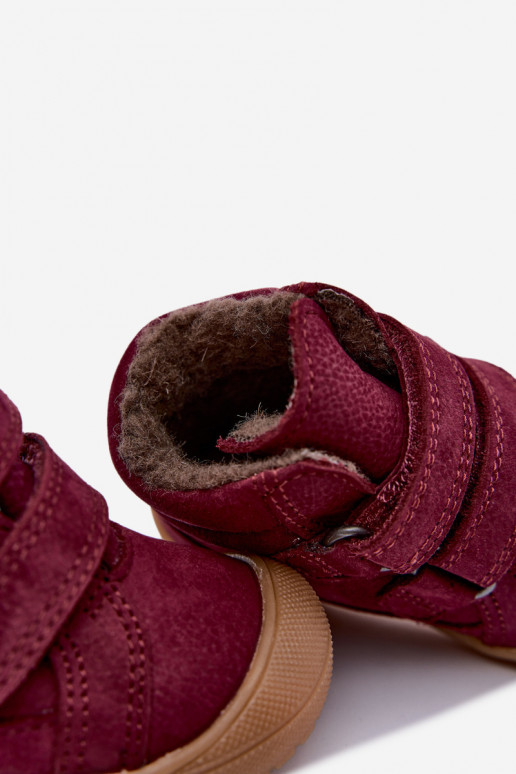 Stivali in pelle per bambini Froddo G2110138-12 color borgogna