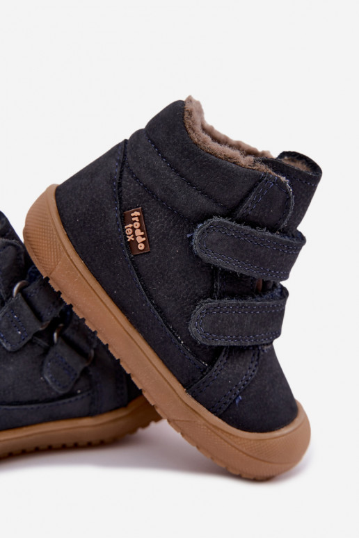 Stivali in pelle per bambini Froddo G2110138 blu scuro