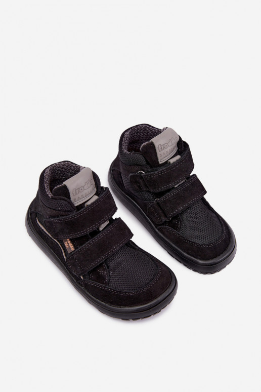 Calzature in suede per bambini Barefoot Froddo G3110266-20 nere