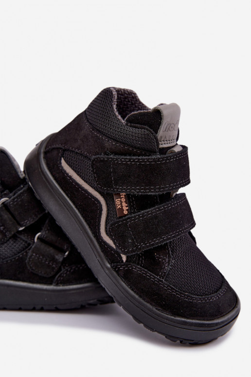 Calzature in suede per bambini Barefoot Froddo G3110266-20 nere