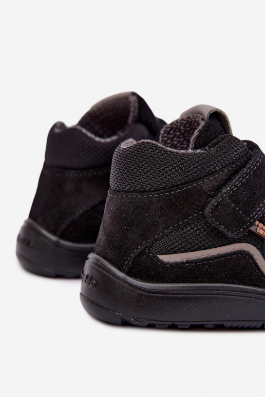 Calzature in suede per bambini Barefoot Froddo G3110266-20 nere