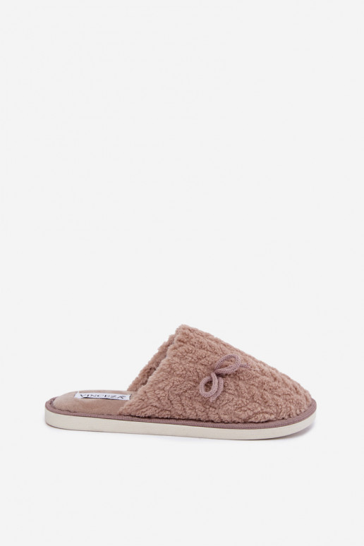 Pantofole da donna Vinceza 105109 color sabbia