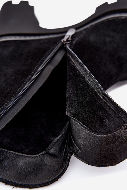 Scarpe isolate in ecopelle scamosciata con tacco T.Sokolski SH Z26-428 nero