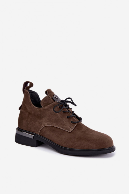 Stivaletti in suede sintetico Vinceza 89151 color khaki