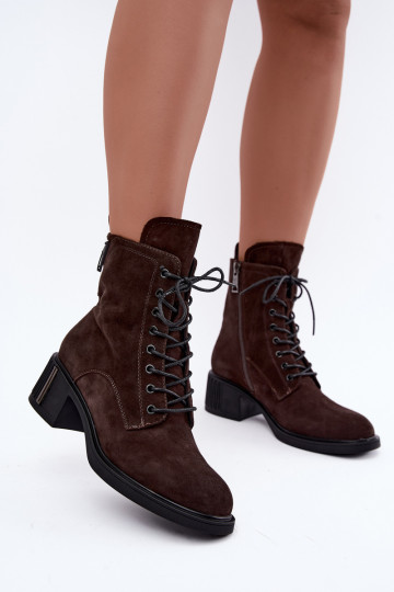 Stivaletti isolati in suede sintetico Vinceza Czekolado 2