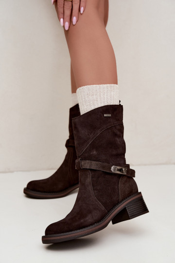 Stivaletti isolati da donna Big Star UU274609 cioccolato 2