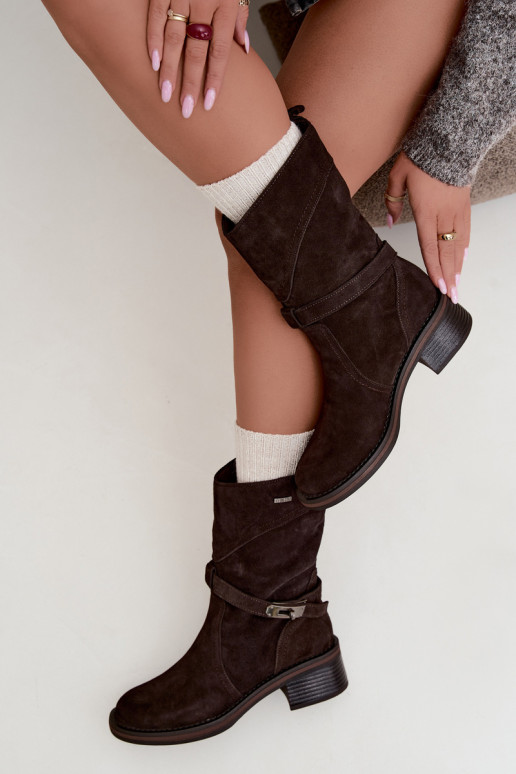 Stivaletti isolati da donna Big Star UU274609 cioccolato