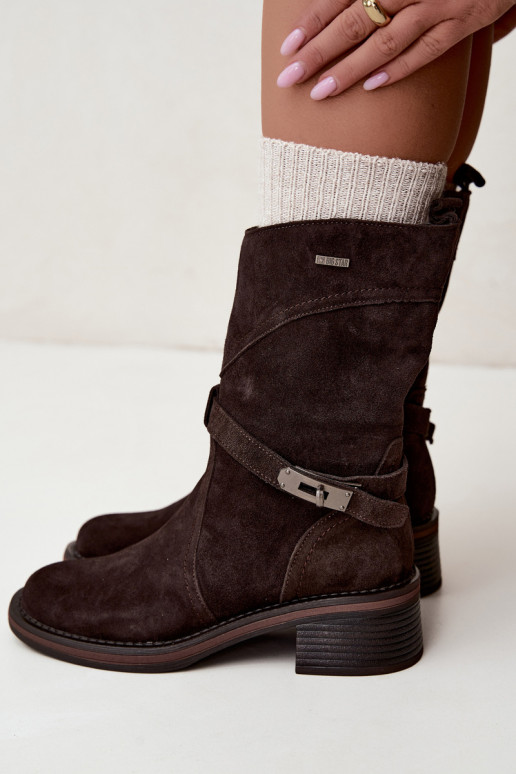 Stivaletti isolati da donna Big Star UU274609 cioccolato