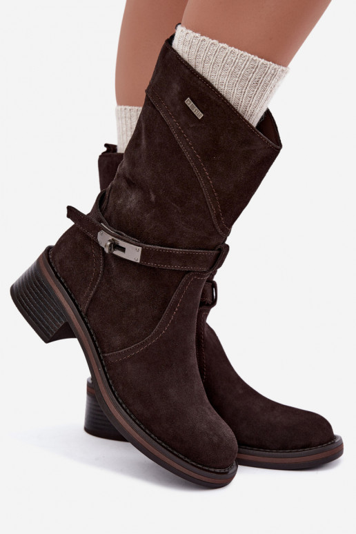Stivaletti isolati da donna Big Star UU274609 cioccolato