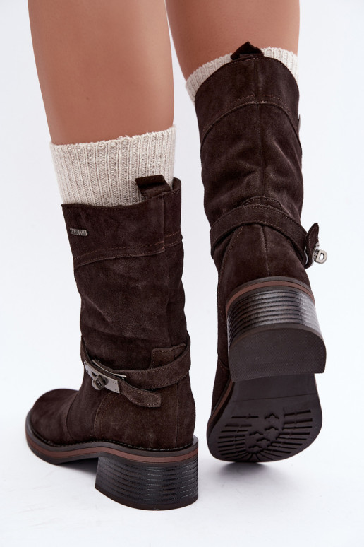 Stivaletti isolati da donna Big Star UU274609 cioccolato