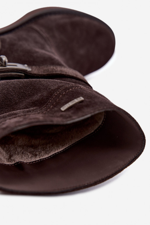 Stivaletti isolati da donna Big Star UU274609 cioccolato
