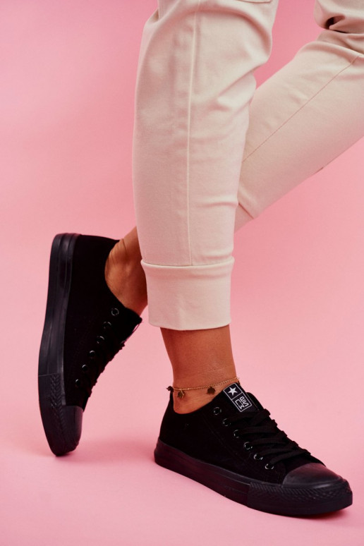 Scarpe casual classiche nere per donna Ecoma