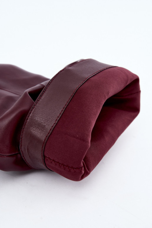 Stivaletti slouchy con tacco bordeaux Gelra