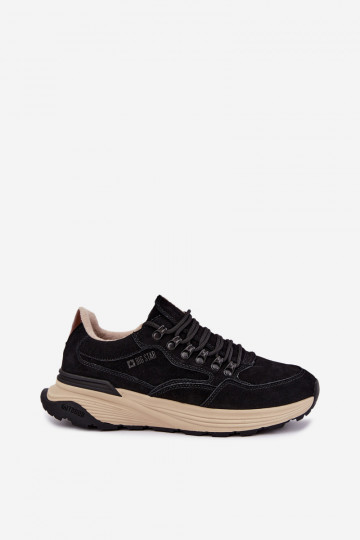 Sneakers da uomo in suede Big Star OO174321 neri 2