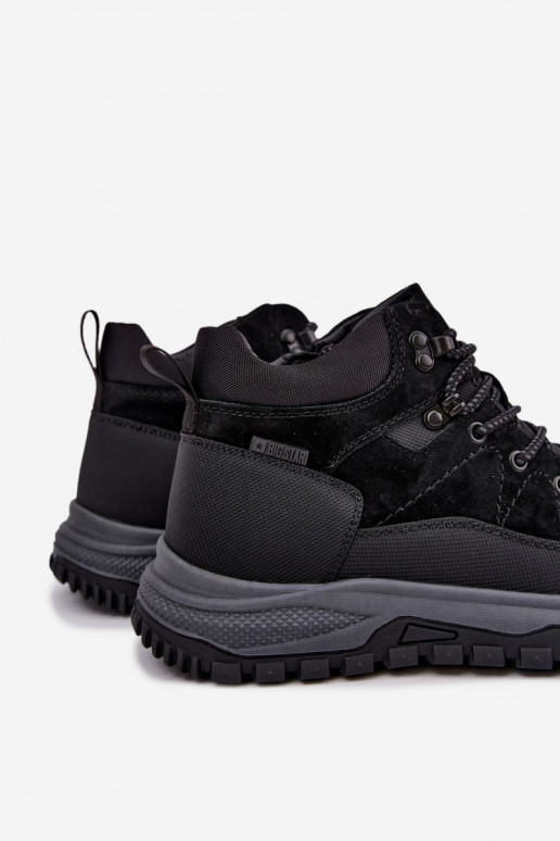 Stivali isolati in suede da uomo Big Star UU174246 neri