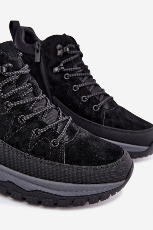 Stivali isolati in suede da uomo Big Star UU174246 neri