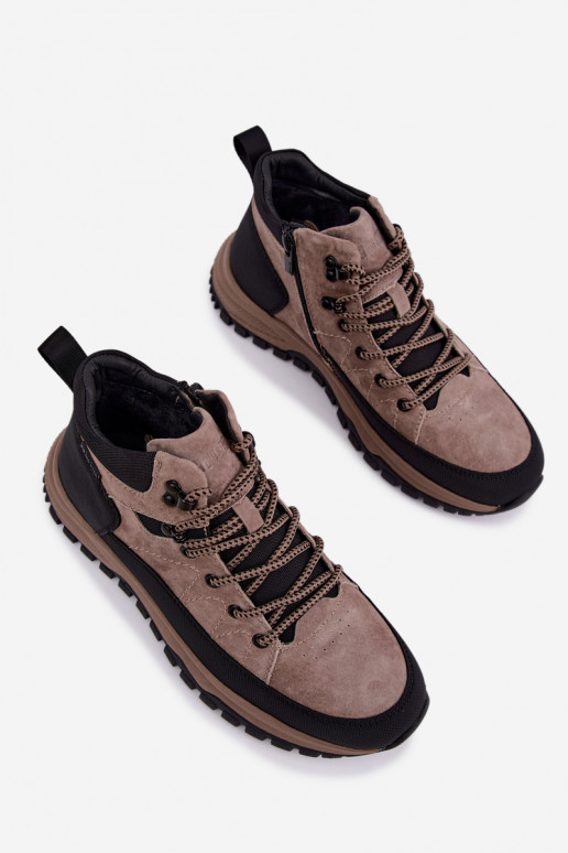 Stivali isolati in suede da uomo Big Star UU174247 sabbia