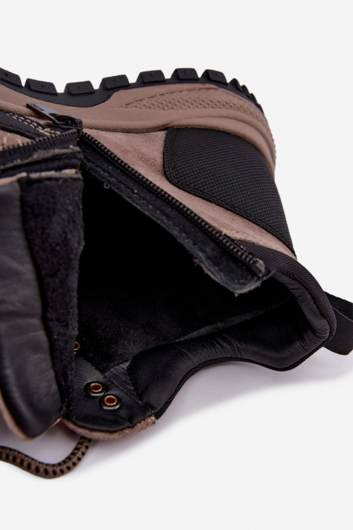 Stivali isolati in suede da uomo Big Star UU174247 sabbia
