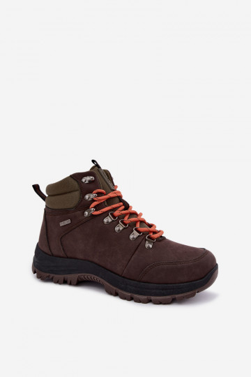 Stivali da trekking da uomo Big Star UU174195 HI-Poly System marroni scuri