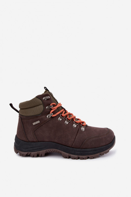 Stivali da trekking da uomo Big Star UU174195 HI-Poly System marroni scuri