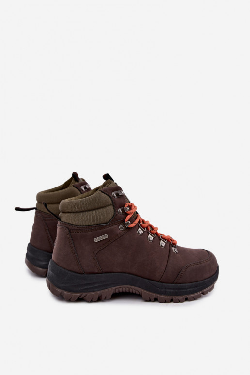Stivali da trekking da uomo Big Star UU174195 HI-Poly System marroni scuri