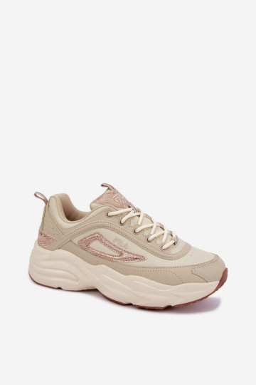 Sneakers da donna con piattaforma FLA SKYE FFIN0586.73239 sabbia
