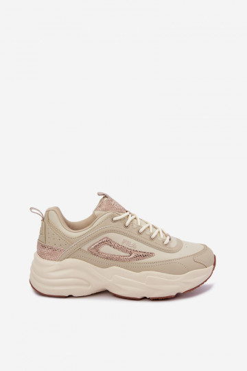 Sneakers da donna con piattaforma FLA SKYE FFIN0586.73239 sabbia 2