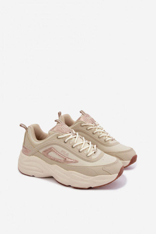 Sneakers da donna con piattaforma FLA SKYE FFIN0586.73239 sabbia