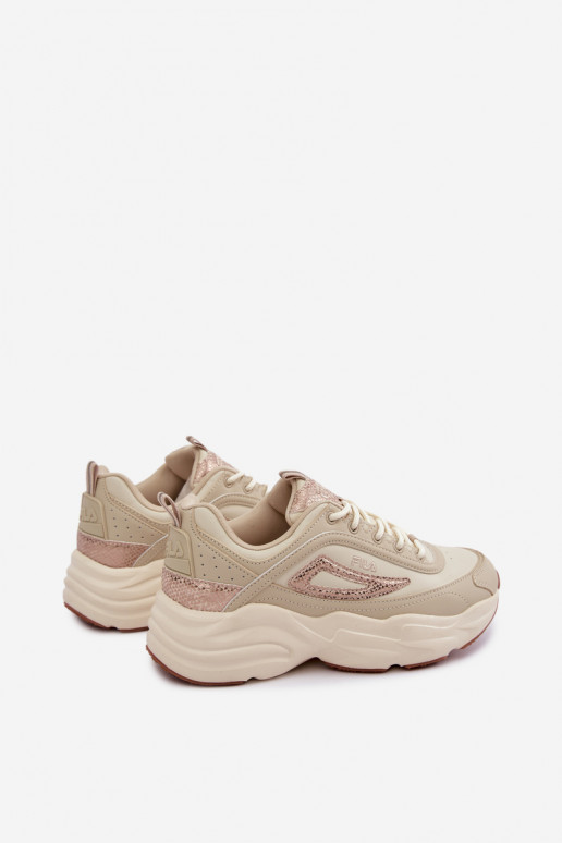 Sneakers da donna con piattaforma FLA SKYE FFIN0586.73239 sabbia