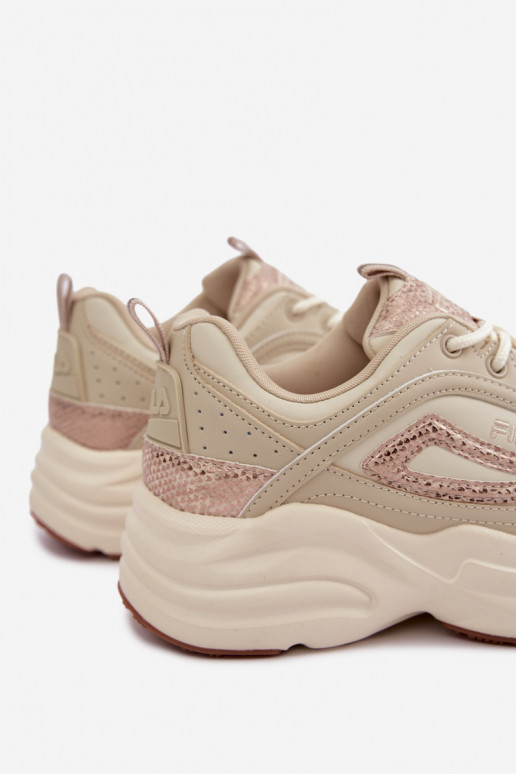 Sneakers da donna con piattaforma FLA SKYE FFIN0586.73239 sabbia
