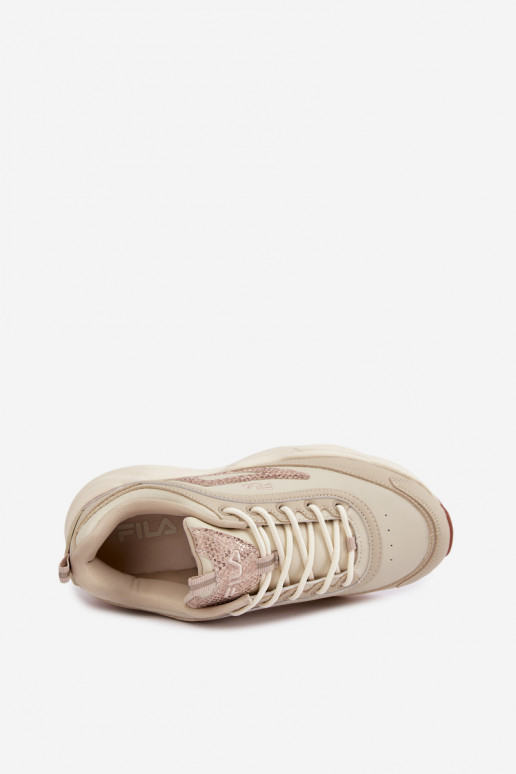 Sneakers da donna con piattaforma FLA SKYE FFIN0586.73239 sabbia