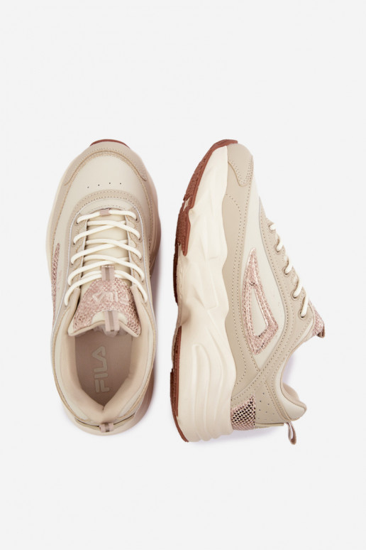 Sneakers da donna con piattaforma FLA SKYE FFIN0586.73239 sabbia
