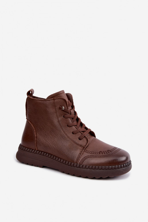 Stivaletti caldi da donna Vinceza 107249 marroni