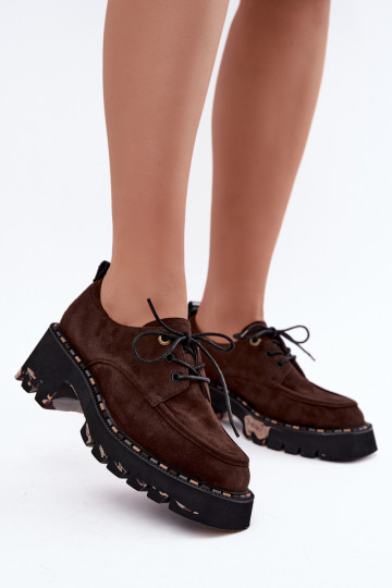 Stivali da donna in ecopelle scamosciata Klocke Artiker 59C0276 cioccolato 2