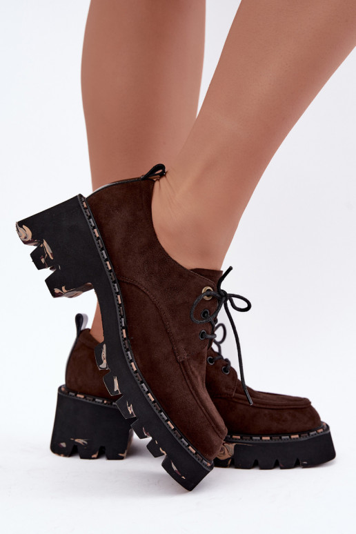 Stivali da donna in ecopelle scamosciata Klocke Artiker 59C0276 cioccolato